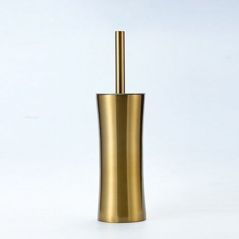 Set aus Edelstahl-Toilettenbürste und Halter in Goldoptik gebürstetes Gold Badezimmeraccessoires Toilettenbürste und Halter Bronze