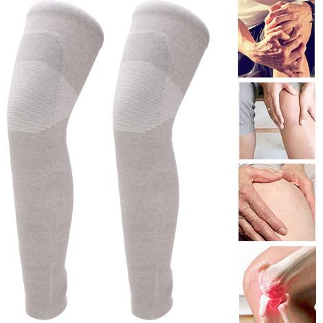 1 Paire de Protège-genoux Hiver Chauffants Épais pour Femme Homme Articulations Douleurs Genouillère Confort (1/5)