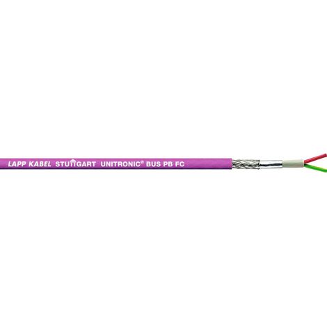 Lapp 10 Meter 2170820 Unitronic BUS PB FC Busleitung 1x2x0,64 mm² geschirmt I PROFIBUS DP I Datenkabel I Buskabel I Bus Kabel I Datenleitung violett I Profibus Kabel I UL-listed I cUL listed