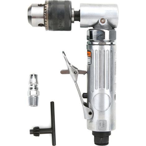 Perceuse Pneumatique 3/8 Pouces - Angle Droit 90° - 15000 Tr/Min - Pour Espaces Restreints - 1 Pièce (1/5)