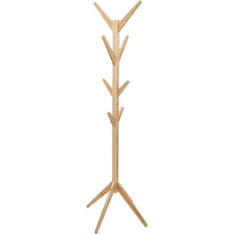 Porte-Manteau en Bambou "Arbre" 178cm Naturel (1/3)