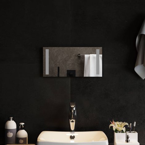 Irovami LED Bathroom Mirror Transparent 40 x 20 cm tempered glass (1/5)