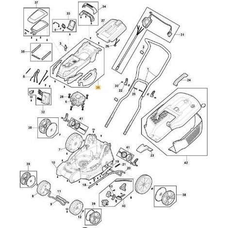KIT COVER SUPERIORE E 340 Li 40 P ORIGINALE STIGA - 118811060/0