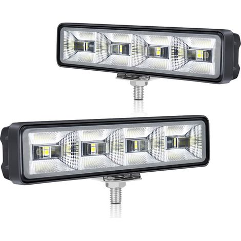 2PCS Feux de recul LED 25W IP65 faisceau large pour camion, tracteur, 4x4, ATV