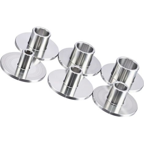 Jeffergarden Jeu de 6 Bagues de Guidage pour Défonceuse, en Acier Inox – Gabarits de Routage 10-12-14-16-18-20mm pour Travail du Bois et Découpe (1/5)