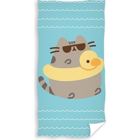 ASCIUGAMANO PUSHEEN Bagno Spiaggia Bambini PISCINA VACANZE 140 x 70 cm (1/2)