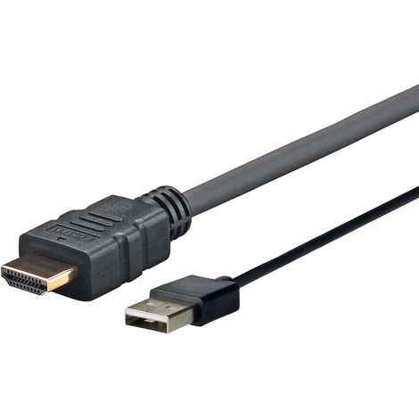 Adaptador de cable HDMI a USB tipo A Vivolink PROHDMIUSB5 de 5 m, color negro