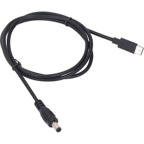 Câble alimentation DC satellite rectangulaire mini, convertisseur USB-C vers DC 100W 20V 5A PD, long. 1m, 1 pièce (1/5)