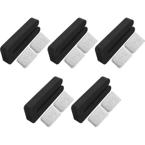 Clip D'équilibrage du Ventilateur 5 Kits Métal Noir Pales de Ventilateur de Plafond, Outil D'équilibrage de Ventilateur, Fête, pour Maison et Hôtel (1/5)