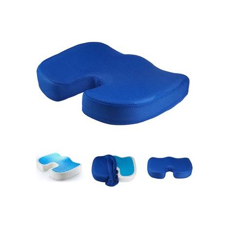 Coussin Orthopédique - Gel Épais 45 x 35 x 7 cm - Pour Siège Bureau Voiture Fauteuil - 1 Pièce (1/4)