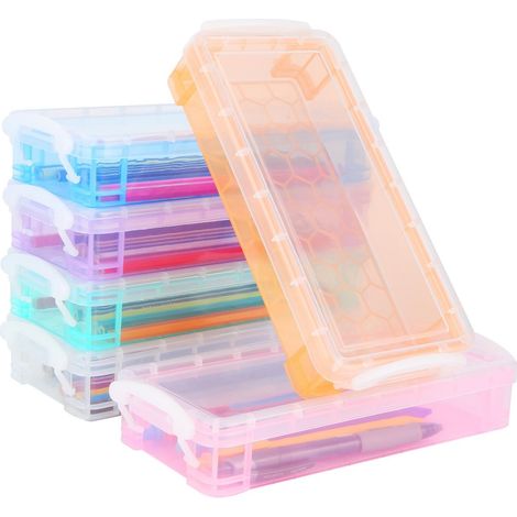 Caja De Almacenamiento - Plástico - Apilable - Para Hogar Y Oficina - 6 Unidades (1/5)