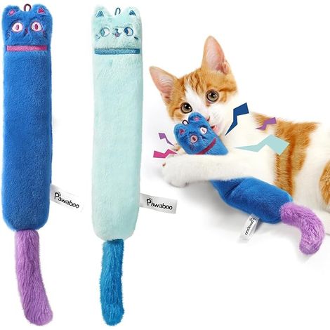 Cat Toys, Set Catnip Toys With Bell and Crinkle Paper, Soft Kitten Toys, Interactive Toys for Indoor Cats (1/4)