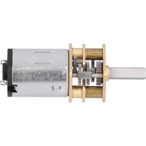 Moteur Réducteur DC 12V 300 Tours par Minute en Métal pour Robotique et Automatisation