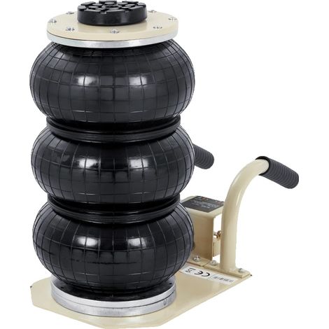 Cric à air, capacité de 3 tonnes, système pneumatique portable, BLANC (1/2)