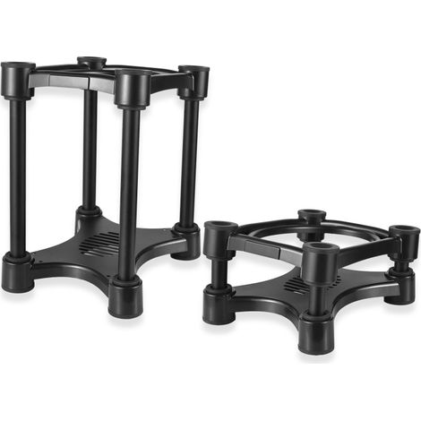 Irovami Supports enceintes bureau – antichoc, angle inclinaison, 5/6/8 pouces (1/5)