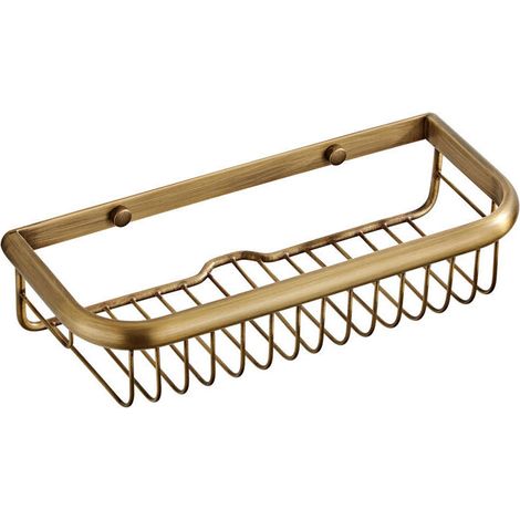 à l'ancienne Étagère de Bain antirouille Caddy de Douche, Panier rectangulaire Mural pour shampooing conditionneur Organisateur de Cuisine de Salle de Bain