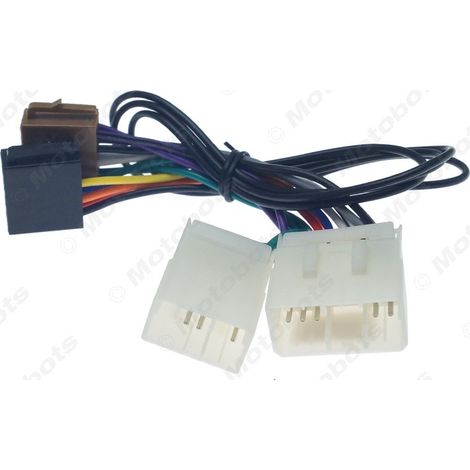 Compatible avec les câbles adaptateurs audio ISO femelle vers mâle Mazda, les câbles d'alimentation pour autoradio DVD et les câbles de conversion CD. (1/4)