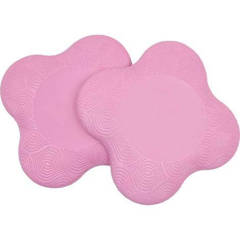 2 x Yoga Knee Pads Non-Slip Yoga Knee Pad Mat for Pilates Training Mat Yoga Bolster Knee Pads Sports – Pink (1/5)
