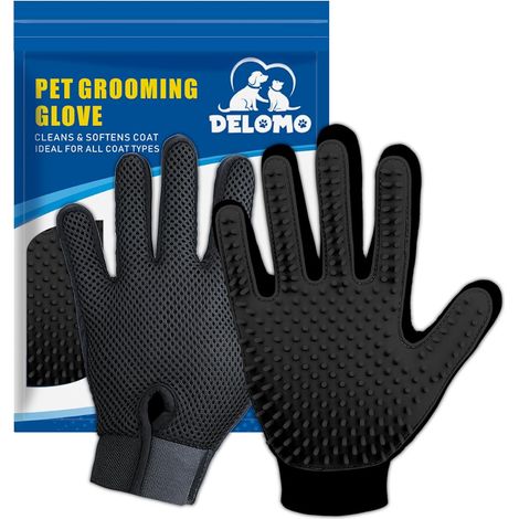 Hair Grooming Gloves for Cats and Dogs with Short or Long Hair (1/5)