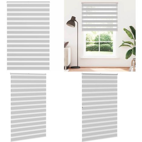 vidaXL Store zèbre gris clair largeur du tissu 140,9 cm polyester (1/5)