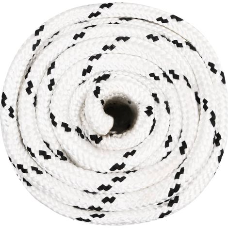 Corde de bateau tressé Blanc 16 mmx25 m Polyester