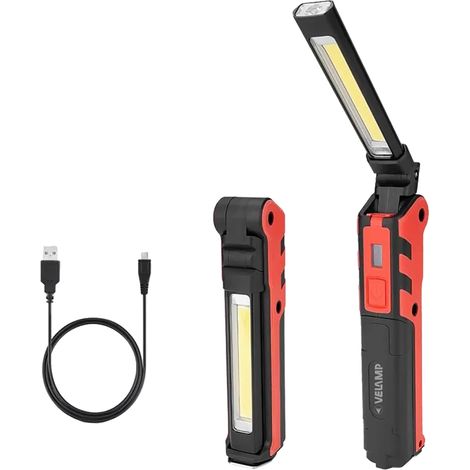 LAMPADA PORTATILE RICARICABILE led 5W (luce) + 3W (torcia)  - VELAMP