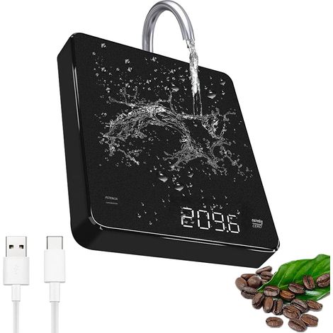 Balance de cuisine intelligente à LED, précision de 3 kg/0,1 g, avec miroir, base et fonctions de balance électronique. (1/5)