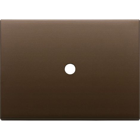 VIMAR - 22683.RN.1.12 Placca 3Mx1 Tondo bronzo scuro spazz.