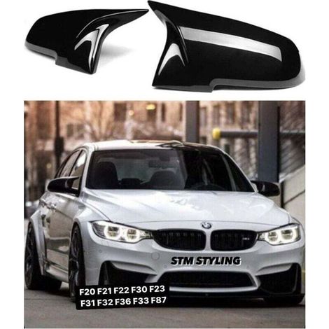 Spiegelkappen in Hochglanzschwarz für BMW F20 F21 F22 F30 F32 F36 F87 M3 (1/3)