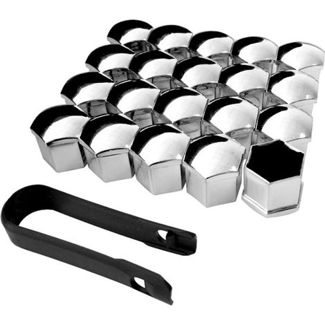Generic Couvercles de Valve de Pneu de Voiture, Couvercles de Boulons de Pneu Décoratifs pour Roues 20 Pièces en Nylon pour Vélo et Moto (SR17mm) (1/2)