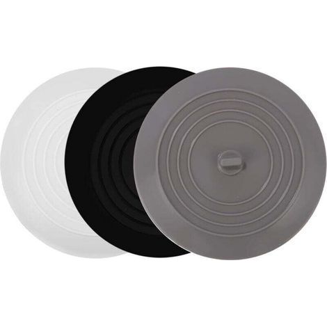 Tappi per vasca in silicone, tappo di scarico in gel di silice da 15 cm, tappo universale da 3 pezzi, tappo per lavandino, tappo per lavello da cucina, per doccia, vasca da bagno, lava (1/4)