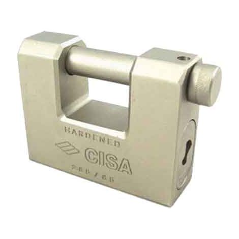 LUCCHETTO RETTANGOLARE IN ACCIAIO CON CHIAVE LIM CISA 84 mm - CISA (1/4)