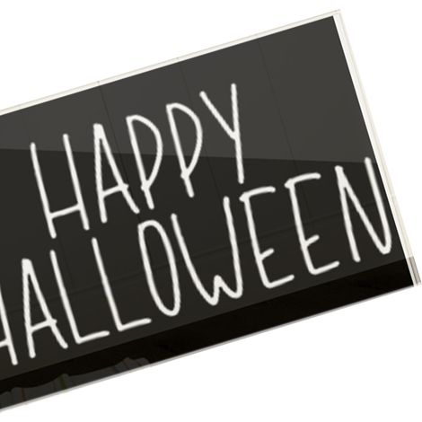 Décoration Halloween Tableau Acrylique Raffiné Ornement Peinture Maison Bureau Cadeau CBS746 11,5x19cm (1/4)