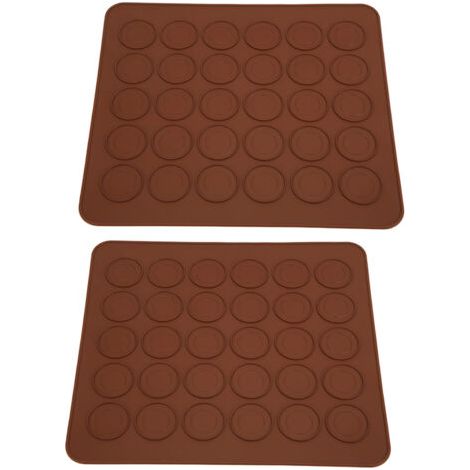 Haofy Tapis de Cuisson en Silicone Antiadhésif pour Macarons, 30 Trous, Accessoire D'outil de Cuisine pour la Fabrication de Desserts (1/5)