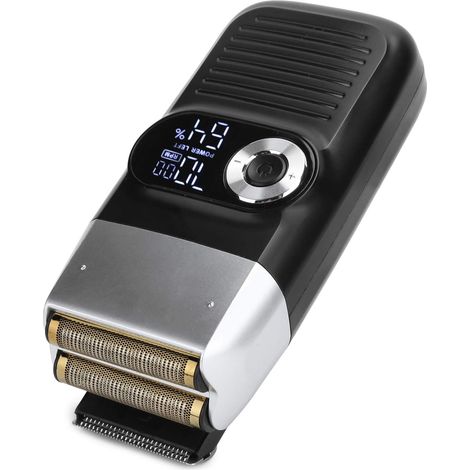 1400MAH Electric Leaf Shaver 2 in 1 Bald Head Cutting and Beard Shaving, Portable Rechargeable Beard Razor for Men for Professional Barbers (1/5)