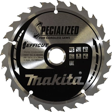 Makita E-06909 Lame de scie circulaire 150 x 20 x 1.4 mm Nombre de dents: 25 1 pc(s) (1/3)