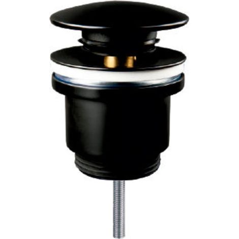Click-Clack-Ventil aus Messing mit mattschwarzer Oberfläche Taponar019-N