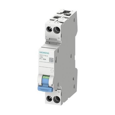 Interruptor Siemens 5sy17022 F1 2A con interruptor auxiliar