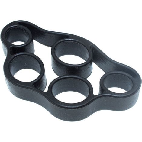 Bandes de résistance noires (lot de 4) pour soulager l'arthrite, le syndrome du canal carpien, la guitare et l'escalade. (1/5)