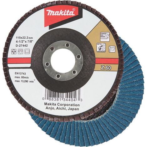 MAKITA D-27545 Zirkonium-Aluminium-Fächerscheibe (1/2)