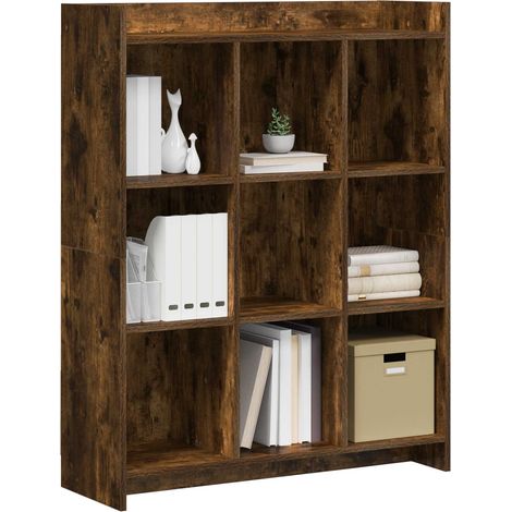 Libreria Armadio per Libri Rovere Fumo 87,5 x 30 x 111 cm Legno ingegnerizzato (1/5)