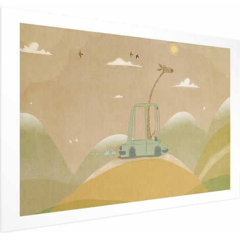 Poster - Giraffa in viaggio (1/4)