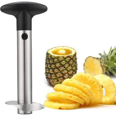 Éplucheur D'ananas - Acier Inoxydable 304 - Pour Préparation Rapide De Tranches Anneaux Et Cubes - 2 Pièces (1/5)