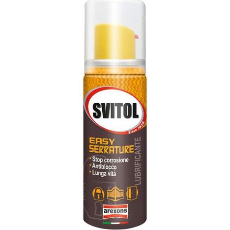 lubrificante antiblocco per serrature e porte svitol easy serrature, 50 ml