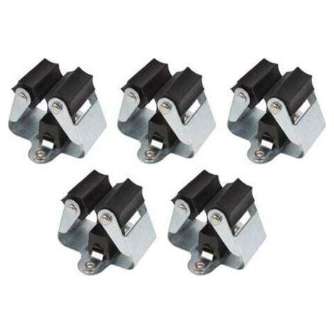 Broom Holder, Mounting Bracket for Brooms, Spades & Gardening Tools, Spring Steel Wall Bracket, Easy Assembly 5Pcs (1/4)