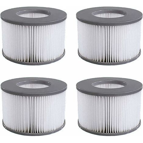 BUNTHAUS Lot de 4 Cartouches filtrantes de Rechange, pour Les mspa Whirlpool, Les Spa Chauds et Autres piscines gonflables, Convient aux modèles de Filtre à partir de 2020 (1/5)