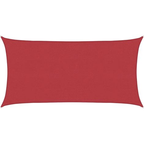 Voile d'ombrage - Toile solaire - Voile de parasol 160 g/m² Rouge 4x7 m PEHD Chic-588223 (1/5)
