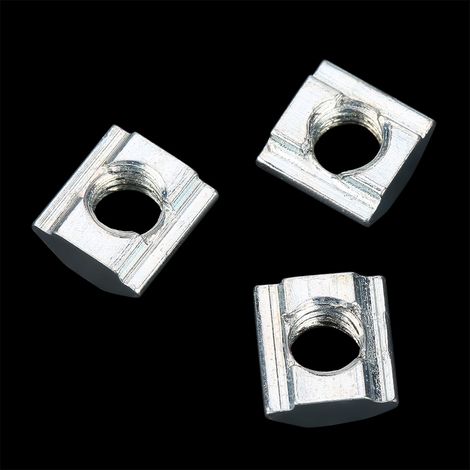 50 Stück Gleitmuttern aus Kohlenstoffstahl mit T-Nut für Aluminiumprofile der Serie 20, M6105 (1/5)