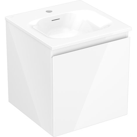 Mexen Orio armadietto da bagno 45 cm con lavabo Vela, 1 cassetto, bianco lucido - 91A10-04547-1-BF00-W23M00 (1/5)