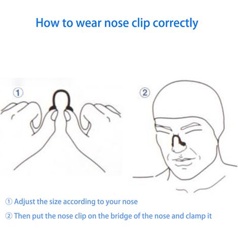 14 Pièces Pince Nez de Natation en Silicone Étanche pour Adultes et Enfants, Surf, Plongée (1/3)